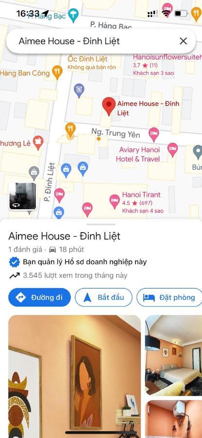 Aimee House - Dinh Liet Apartment ฮานอย ภายนอก รูปภาพ
